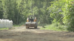 track loader road preparation